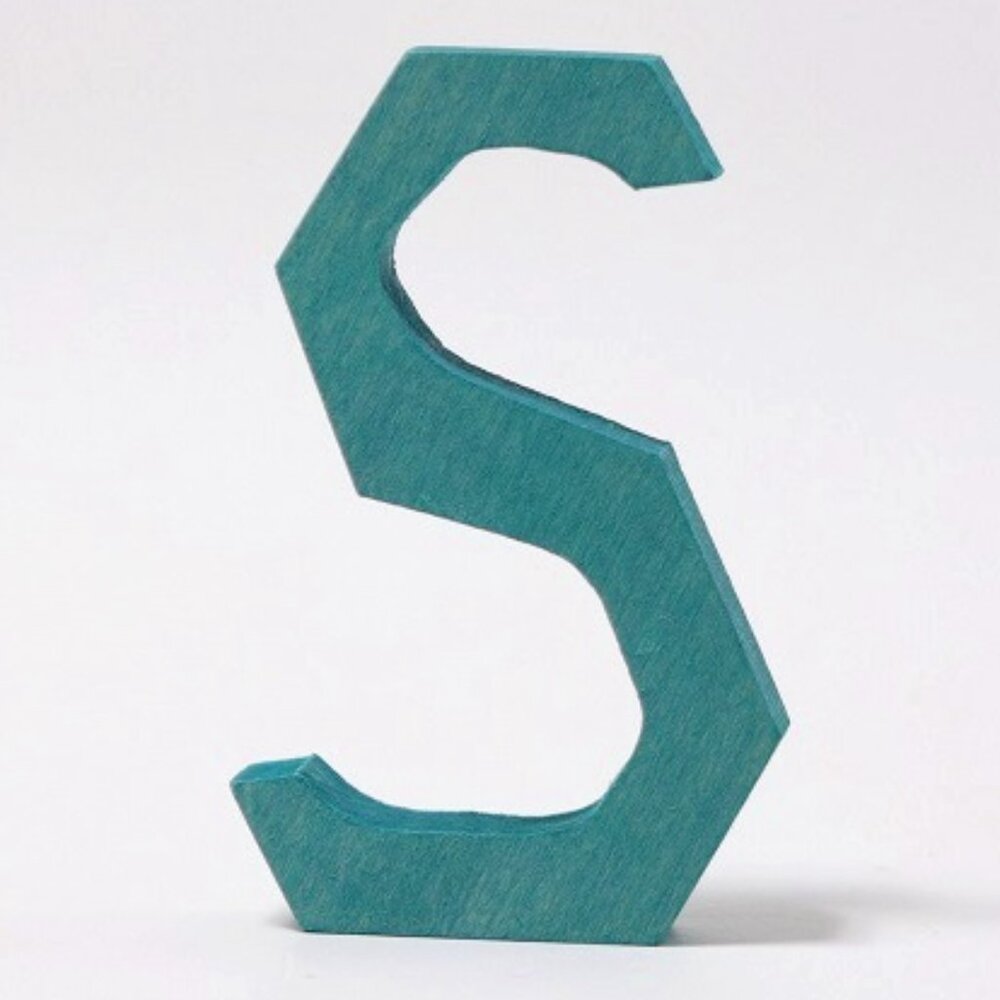 NWT Grimm's Wooden Toys Anthroposophical Letter S